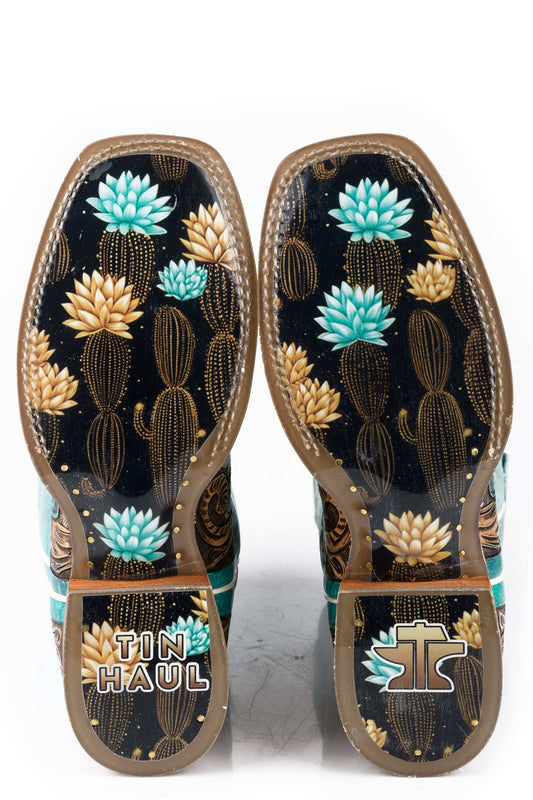 Tin Haul Womens Cactus Flower - Tin Haul - Flyclothing LLC