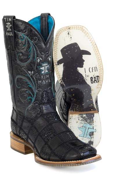 Tin Haul Womens Checkered Boots - Tin Haul - Flyclothing LLC