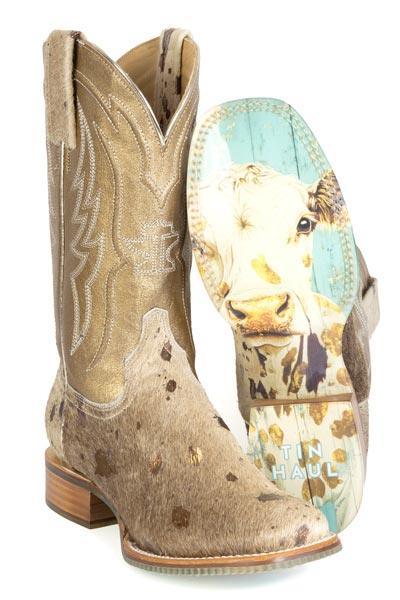 Tin Haul Womens Golden Charolais Boots - Tin Haul - Flyclothing LLC