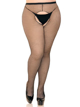 Ginny Fishnet Crotchless Tights