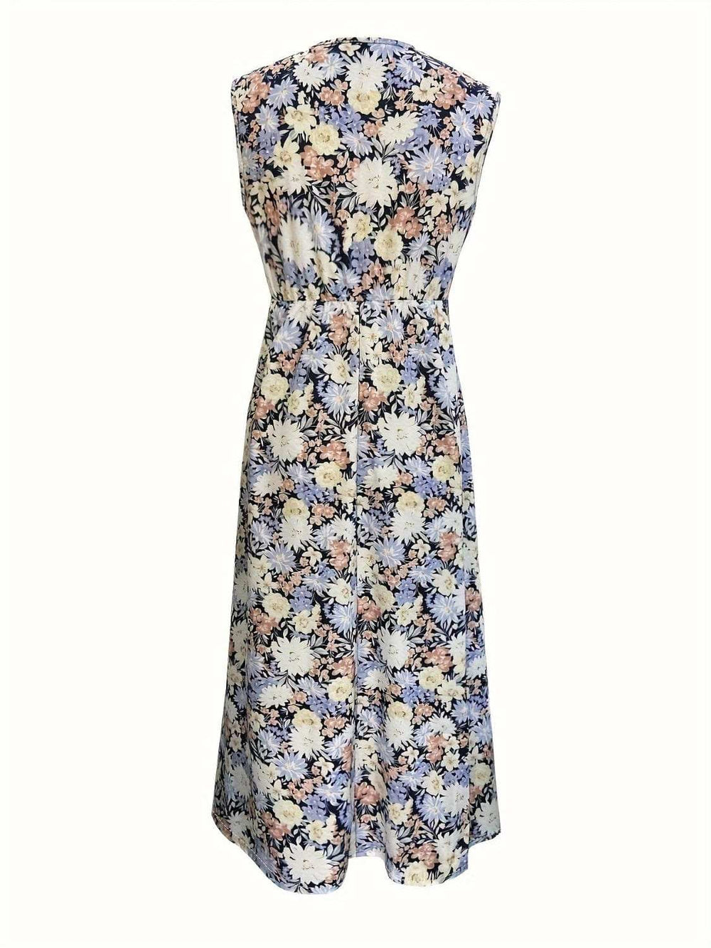 Floral Sleeveless Midi Dress - Trendsi - Flyclothing LLC