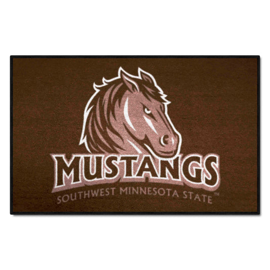 Southwest Minnesota State Mustangs Starter Mat Accent Rug - 19in. x 30in.