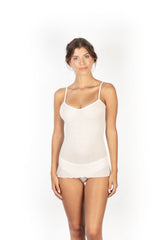 EGi Luxury Wool Silk Camisole Spaghetti Straps Top. Proudly Made in Italy (1407) - tittimitti - Flyclothing LLC