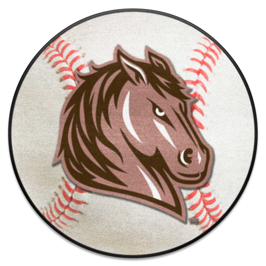 Southwest Minnesota State Mustangs Baseball Rug - 27in. Diameter