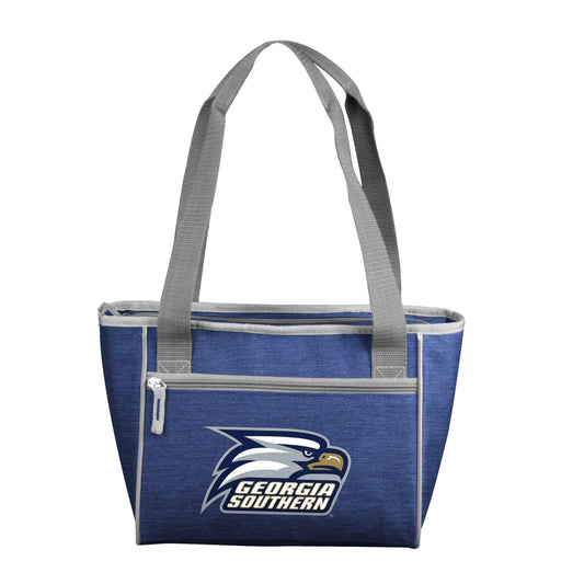 GA Southern Crosshatch 16 Can Cooler Tote - Logo Brands - Flyclothing LLC