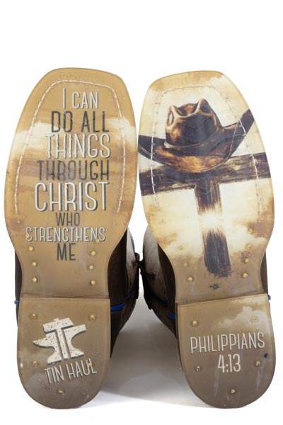 Tin Haul Big Boys Church Cross Boots - Tin Haul - Flyclothing LLC