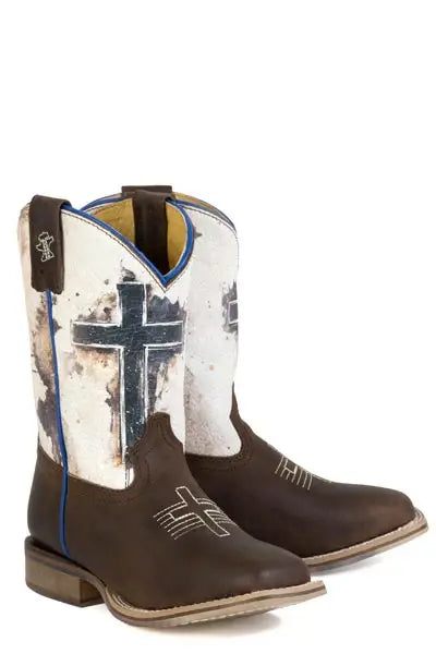 Tin Haul Big Boys Church Cross Boots - Tin Haul - Flyclothing LLC