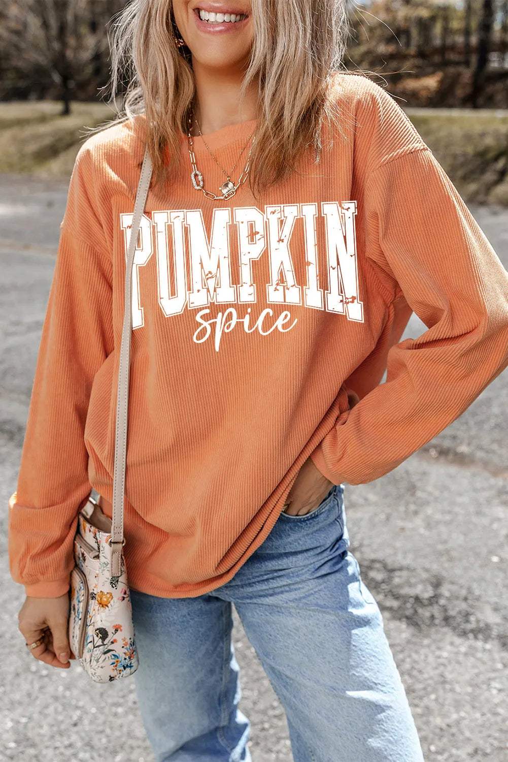 Letter Graphic Long Sleeve Sweatshirt - Trendsi - Flyclothing LLC