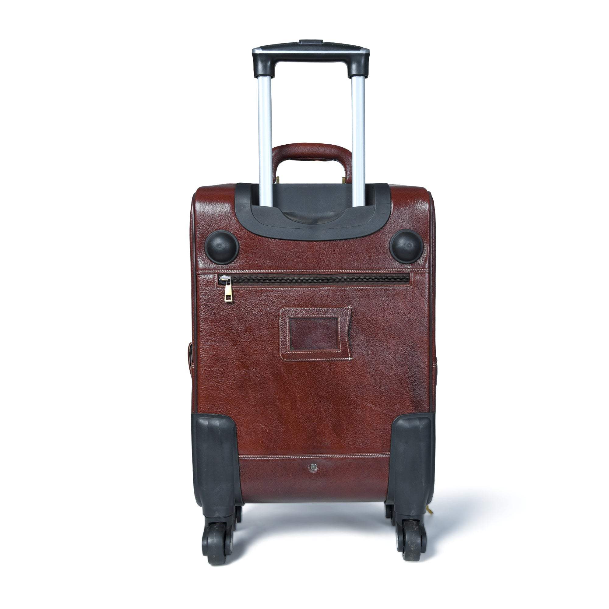 Leather Carry-On Trolly Bag - Classy Leather Bags - Flyclothing LLC