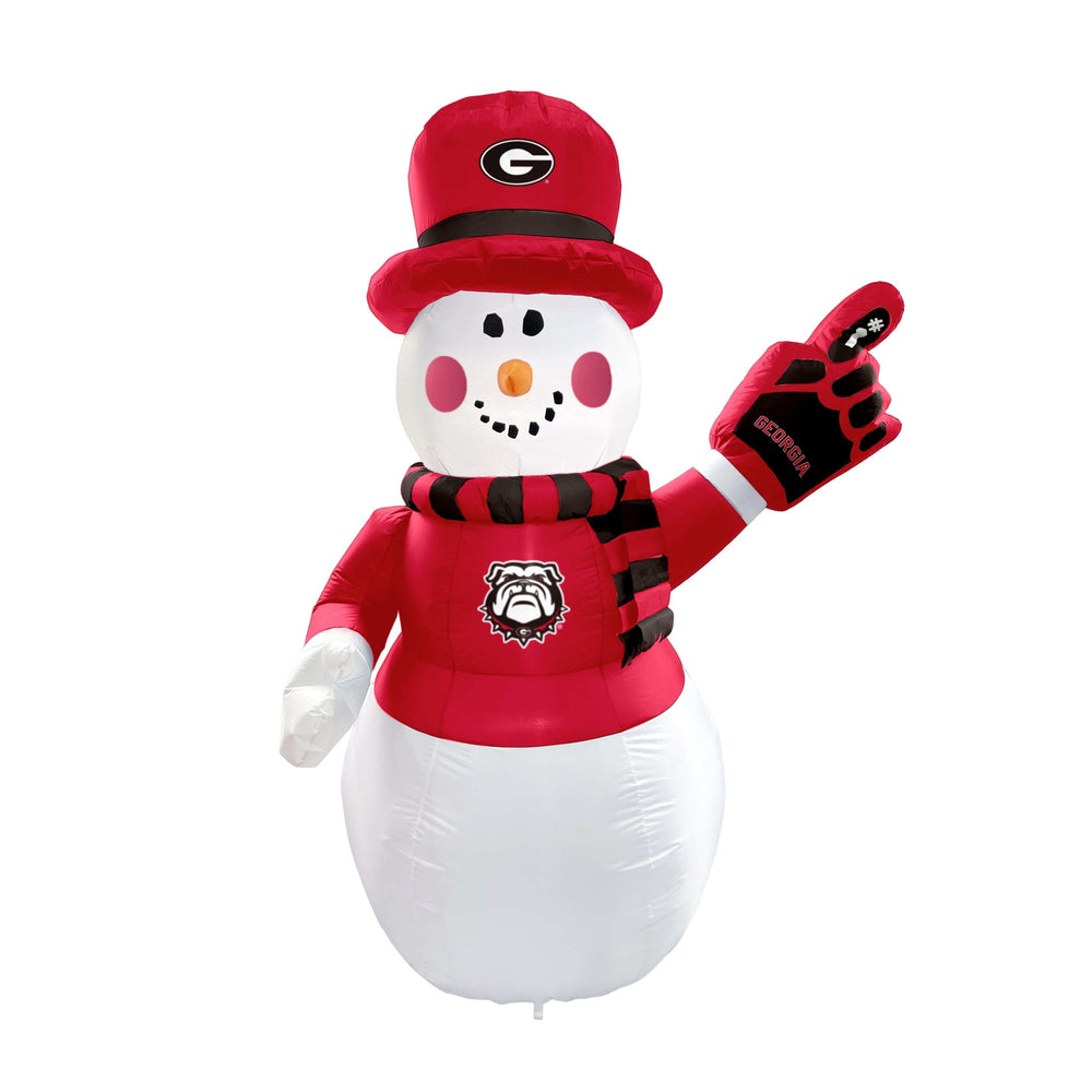 Georgia 7ft Snowman Yard Inflatable - Logo Brands - Flyclothing LLC
