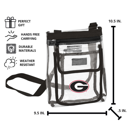 Georgia Gameday Clear Crossbody - Logo Brands - Flyclothing LLC