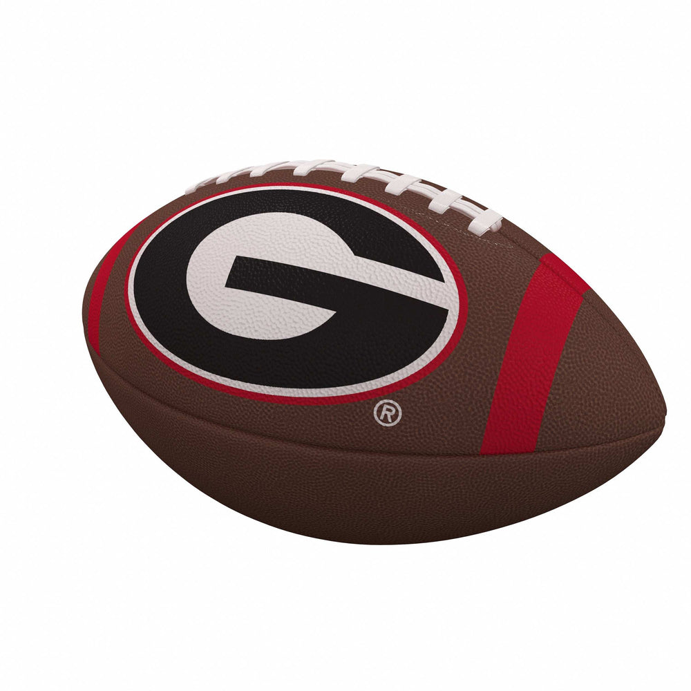 Georgia Team Stripe Full-Size Composite Football - Logo Brands - Flyclothing LLC