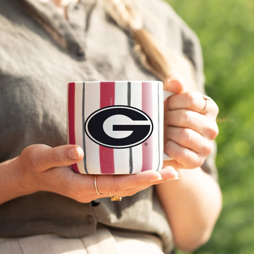 Georgia 16oz Brushstroke Stripe Mug - Logo Brands - Flyclothing LLC