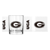 Georgia 14oz Gameday Rocks Glass - Logo Brands - Flyclothing LLC
