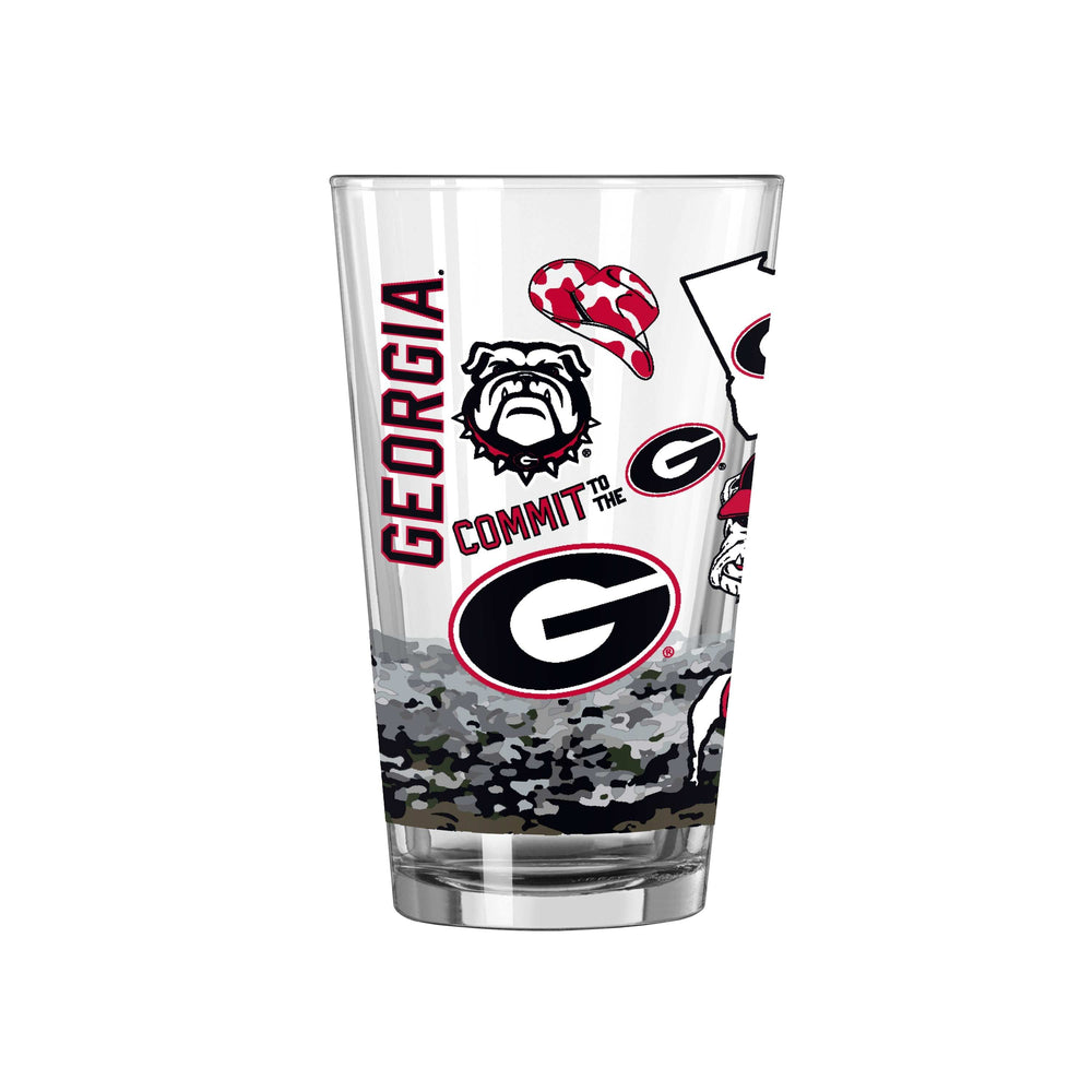 Georgia 16oz Native Pint Glass - Logo Brands - Flyclothing LLC