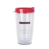 Georgia 16oz Flipside Dbl Wall Clear Tumbler - Logo Brands - Flyclothing LLC