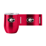 Georgia 16oz Gameday Stainless Curved Beverage - Logo Brands - Flyclothing LLC