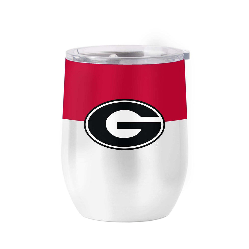Georgia 16oz Colorblock Stainless Curved Beverage - Logo Brands - Flyclothing LLC