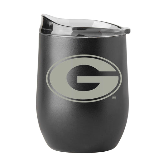 Georgia 16oz Gun Metal Black Powder Curved Beverage - Logo Brands - Flyclothing LLC