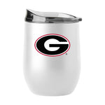 Georgia 16oz Swagger White Powder Coat Curved Beverage