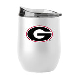Georgia 16oz Swagger White Powder Coat Curved Beverage