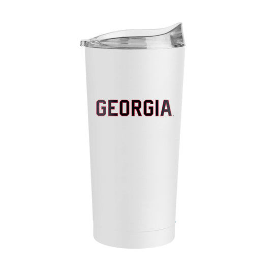Georgia 20oz White Flipside Powder Coat Tumbler - Logo Brands - Flyclothing LLC