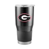 Georgia 30oz Black Gameday Stainless Steel Tumbler