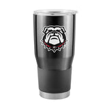 Georgia 30oz Bulldog on Black Gameday Stainless Steel Tumbler