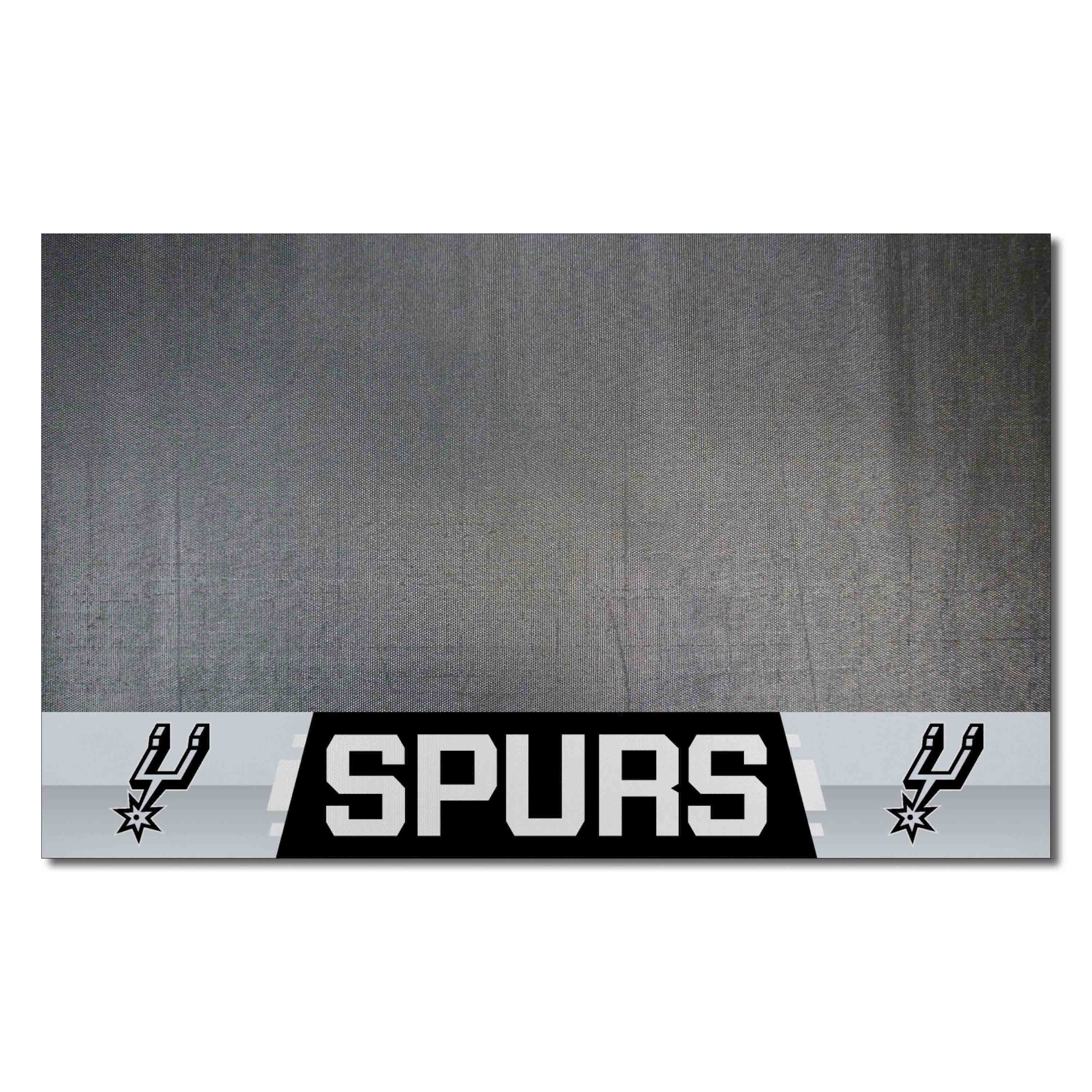 San Antonio Spurs Vinyl Grill Mat - 26in. x 42in. - San Antonio Spurs