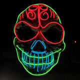 Halloween skull LED glowing mask