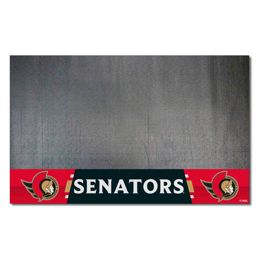 Ottawa Senators Vinyl Grill Mat - 26in. x 42in. - Ottawa Senators