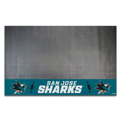 San Jose Sharks Vinyl Grill Mat - 26in. x 42in. - San Jose Sharks