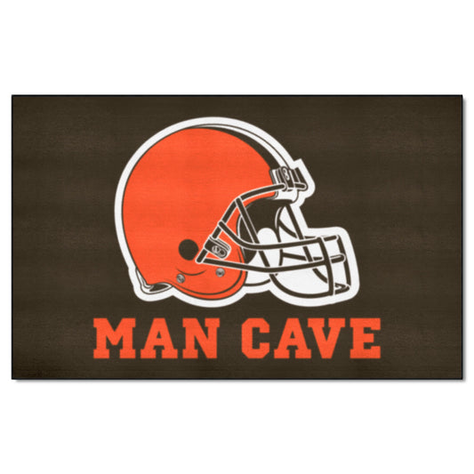 Cleveland Browns Man Cave Ulti-Mat Rug - 5ft. x 8ft. - Cleveland Browns