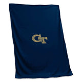 GA Tech Sweatshirt Blanket (Screened) - Logo Brands - Flyclothing LLC