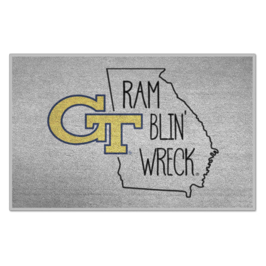 Georgia Tech Starter Mat - Southern Style - Logo Brands - Flyclothing LLC