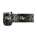 GA Tech Leopard 16oz Black Powdercoat Curved Beverage
