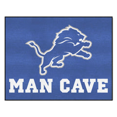 Detroit Lions Man Cave All-Star Rug - 34 in. x 42.5 in. - Detroit Lions