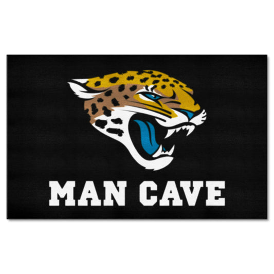 Jacksonville Jaguars Man Cave Ulti-Mat Rug - 5ft. x 8ft. - Jacksonville Jaguars