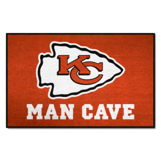 Kansas City Chiefs Man Cave Starter Mat Accent Rug - 19in. x 30in. - Kansas City Chiefs