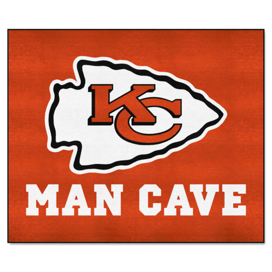 Kansas City Chiefs Man Cave Tailgater Rug - 5ft. x 6ft. - Kansas City Chiefs