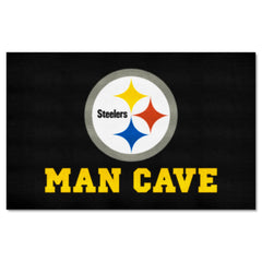 Pittsburgh Steelers Man Cave Ulti-Mat Rug - 5ft. x 8ft. - Pittsburgh Steelers