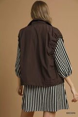 Umgee Nylon Vest with Pockets - Trendsi - Flyclothing LLC