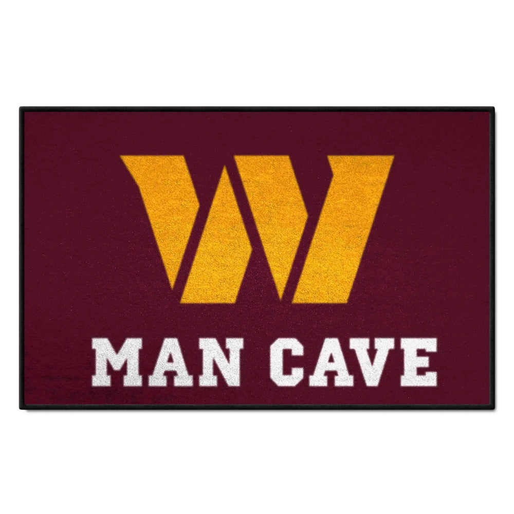 Washington Commanders Man Cave Starter Mat Accent Rug - 19in. x 30in. - Washington Commanders