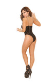 Elegant Memories Black Opaque Teddy 1438