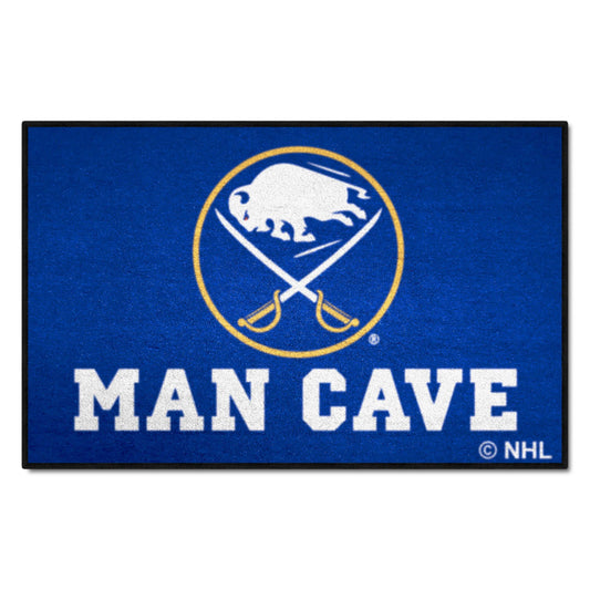Buffalo Sabres Man Cave Starter Mat Accent Rug - 19in. x 30in. - Buffalo Sabres