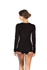 EGi Luxury Merino Wool Silk Women's Long Sleeve T-Shirt. Proudly Made in Italy (143) - tittimitti - Flyclothing LLC