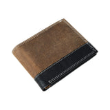 Contrast Bifold Men's Wallet - Classy Leather Bags - Flyclothing LLC