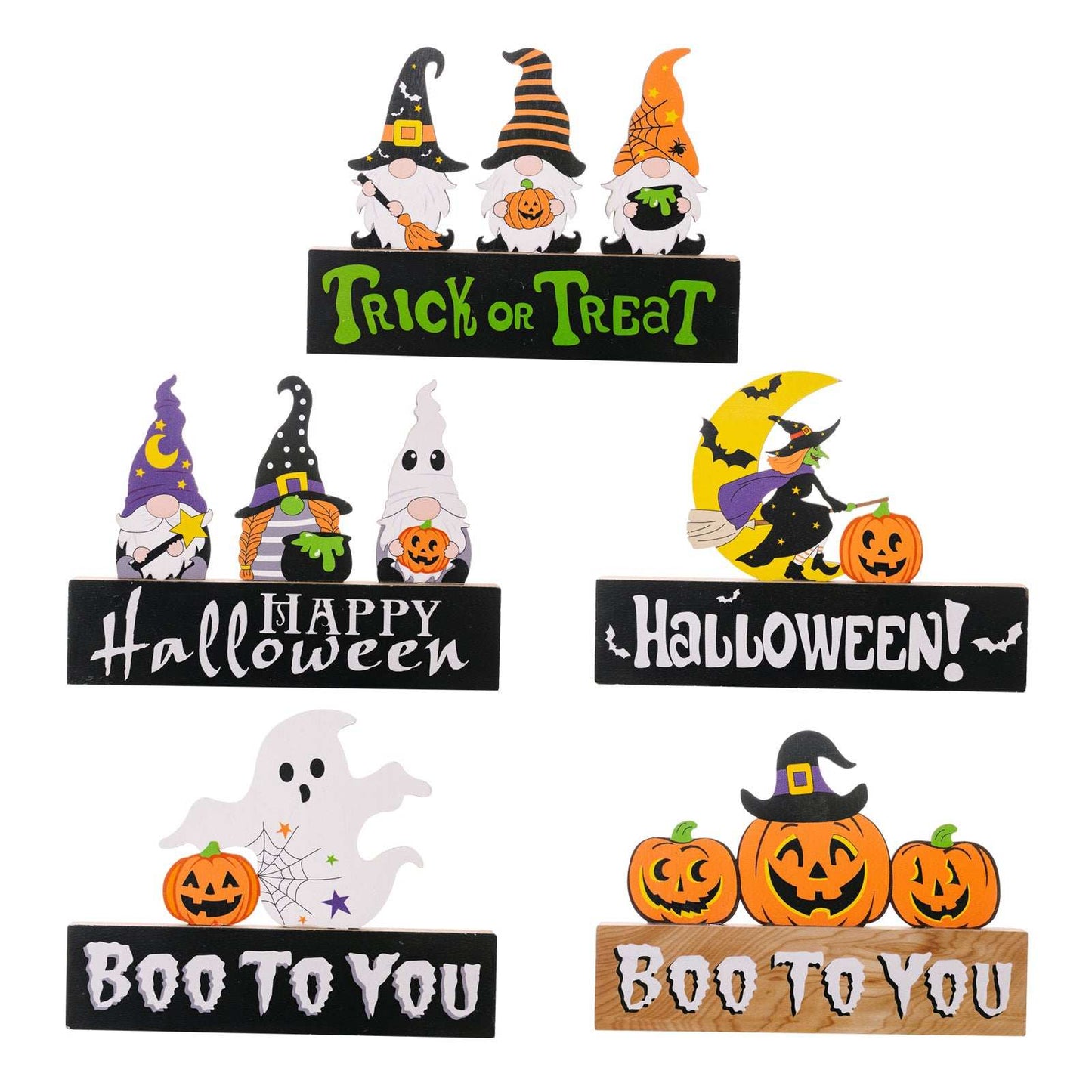 Assorted 2-Piece Halloween Element Ornaments - Trendsi - Flyclothing LLC