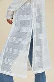 Double Take Full Size Open Front Longline Cardigan - Trendsi - Flyclothing LLC