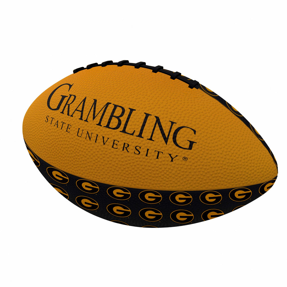 Grambling Mini Size Rubber Football - Logo Brands - Flyclothing LLC